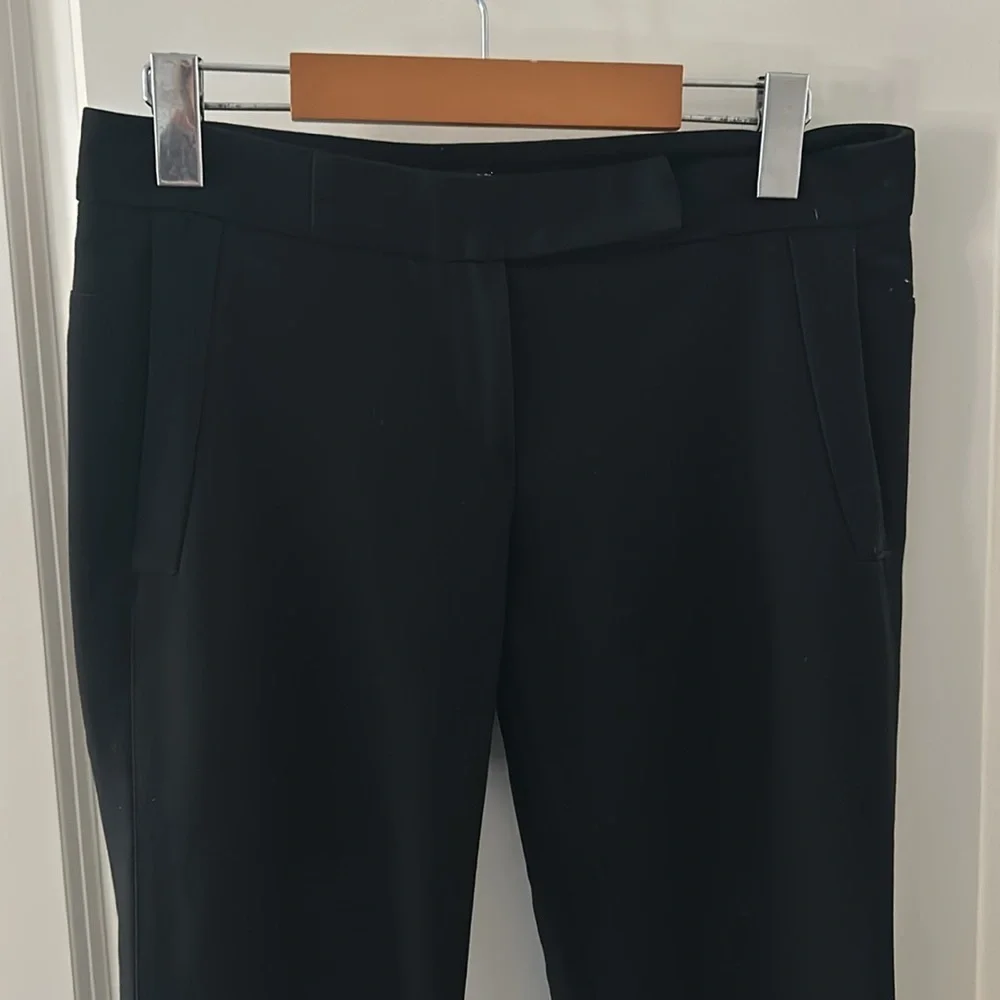 MAJE black zip fly pants slim pants 26 made in Bulgaria